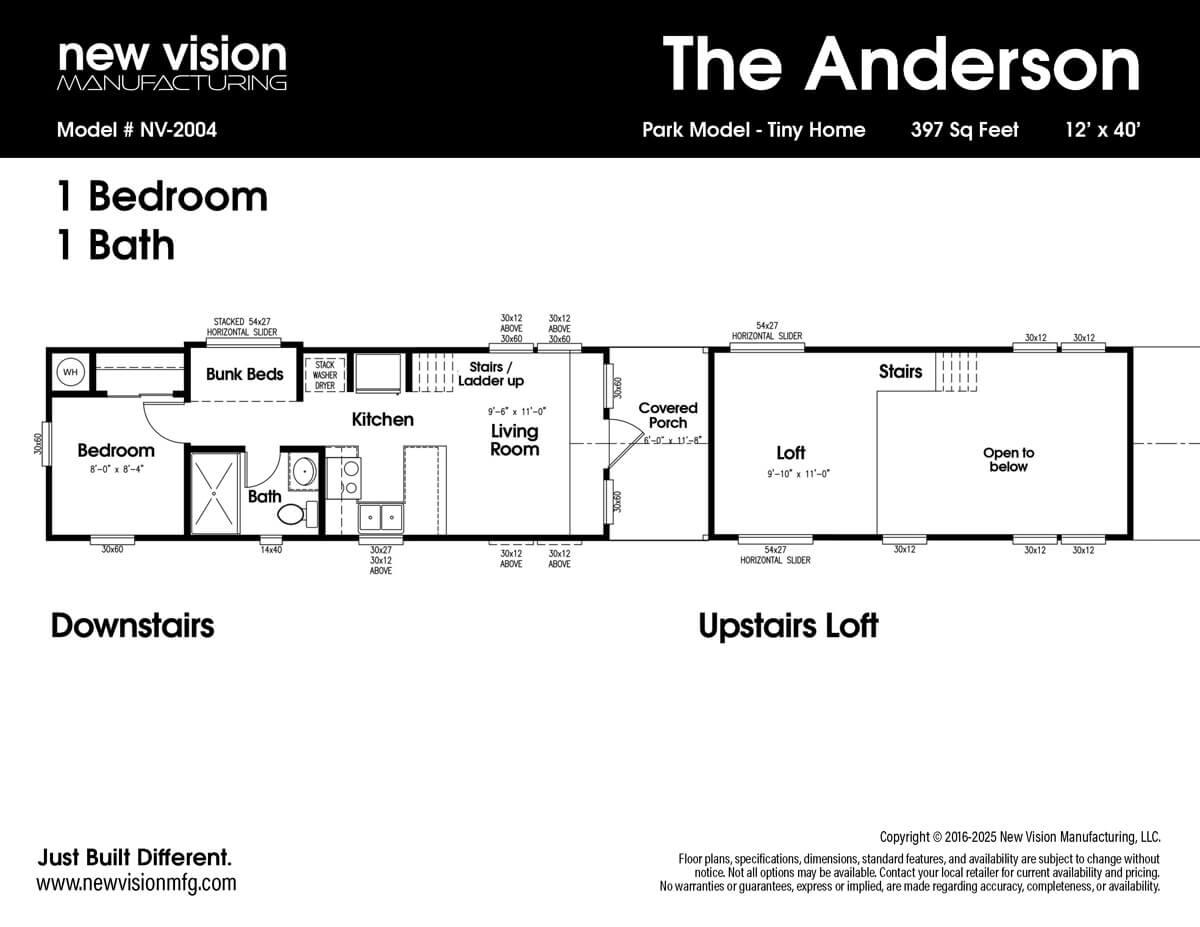 Floorplan of the Anderson by New Vision