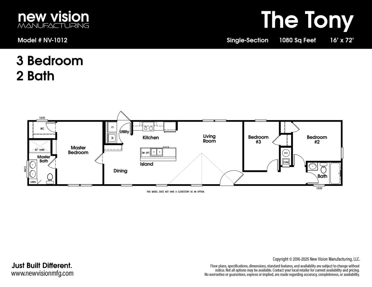 Floorplan of The Tony by New Vision