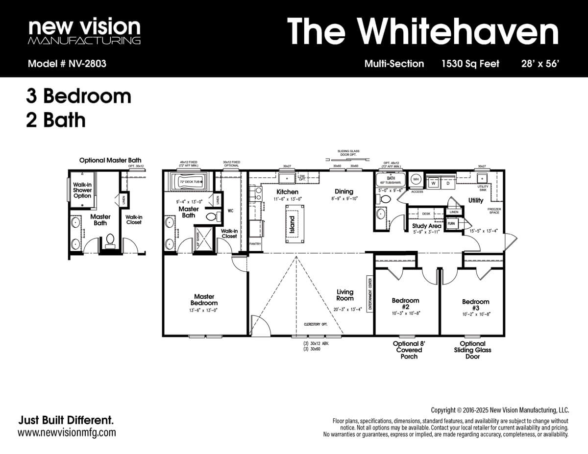 The Whitehaven by New Vision Floorplan of The Whitehaven by New Vision