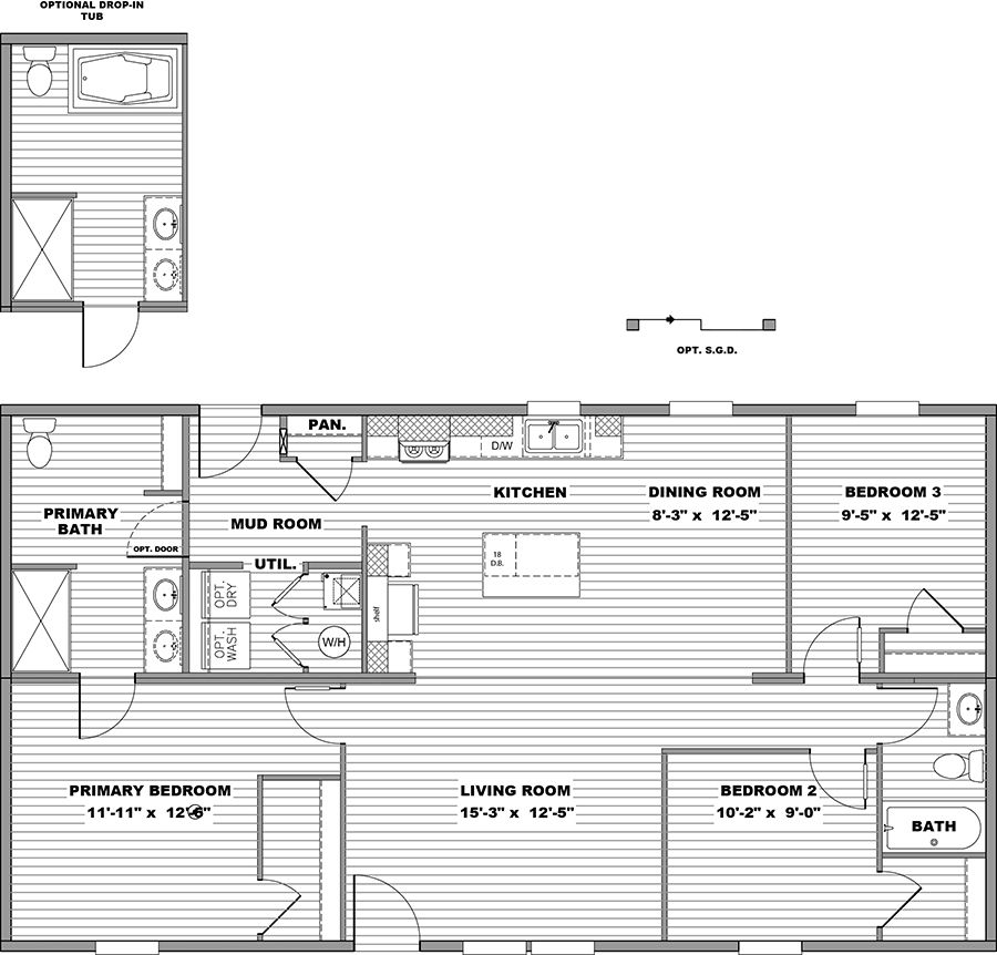 Floorplan of Clayton 38hzn28483ah